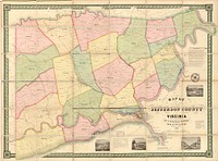 Map of Jefferson County, Virginia