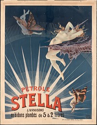 Pétrole Stella, livraisons en bidons plombés de 5 & 2 litres / H. Gray.
