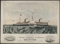 Design and model of the new steamer America, for the western lakes