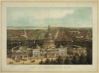 View of Washington City by E. Sachse & Co. (lithographer)