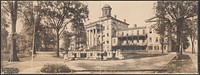 Alumni reunion, "Ladies' Group", Indiana State School for the Deaf, June 6, 1908, old Institution grounds named "Willard Park", May 29, 1908