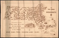 The public libraries of Massachusetts / designed and drawn with pen and ink by George Hartnell Bartlett.