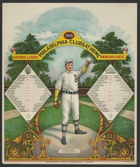 Philadelphia clubs at home Base-ball schedule - the National & American League clubs at home / / press of the Jarden Litho. Co.