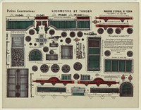 Petites constructions. Locomotive et tender / Imagerie d'Épinal.