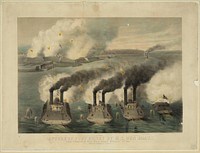 Capture of Fort Henry by U.S. gun boats under the command of Flag Officer Foote, February 6th 1862 / J.G. ; Middleton, Strobridge & Co. Lith. Cin. O.