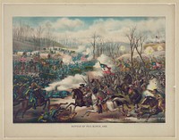 Battle of Pea Ridge, Ark., Kurz & Allison.