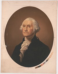 [George Washington, head-and-shoulders portrait, facing slightly left, in oval] by James Fuller Queen (1820 or 1821-1886)