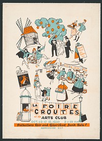 La Foire aux Croutes at the Arts club. Oct. 16.17.18, 1930 2 to 10 p.m.