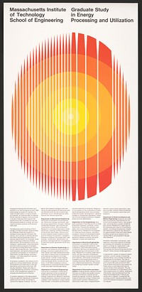 Massachusetts Institute of Technology School of Engineering. Graduate Study in Energy Processing and Utilization.