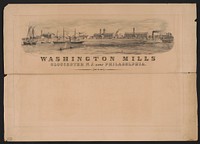 Washington mills Gloucester N.J. near Philadelphia / drawn by J. Queen.