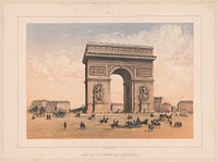 Paris. Arc de Triomphe de l'Étoile / Aubrun del. et lith.