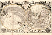 A new and correct map of the world projected upon the plane of the horizon laid down from the newest discoveries and most  exact observations