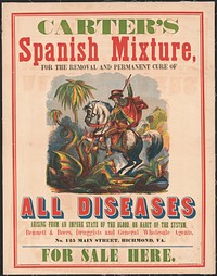 Carter's spanish mixture, for the removal and permanent cure of all diseases, arising from an impure state of the blood, or habit of the system