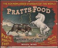 The acknowldeged standard of the world, Pratts Food for horse and cattle