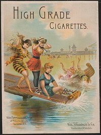 High grade cigarettes, water tobagganning scence at Ontario Beach, Rochester, NY