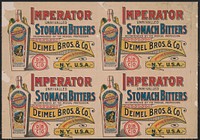 Imperator unrivalled stomach bitters, recommended by the medical profession