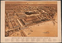 Bird's-eye view of the World's Columbian Exposition, Chicago, 1893