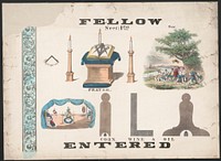 Fellow entered, sect: 1rst, [United States] : [publisher not transcribed], [about 1890]