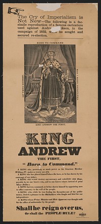 King Andrew the first, "born to command"