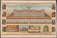 A reproduction of a beautiful and accurate elevation of the temple of Solomon taken from the celebrated model erected by Counsellor Schott at Hamburgh ornamented with the most interesting passages in the lives of King David and Solomon his son