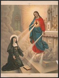 "The apparition of our Lord to blessed Margaret Mary Alacoque"