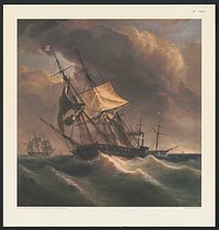 [Sailing ship in storm]