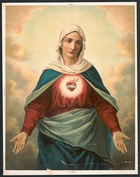[The Virgin Mary with heart emblem on chest]