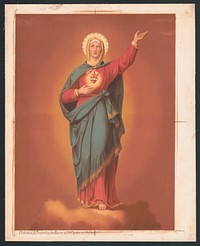 [Virgin Mary with heart emblem]