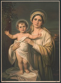 [Virgin Mary holding baby Jesus]