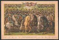 Prominent Union and Confederate generals and statesmen