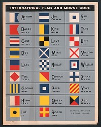 International flag and morse code