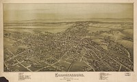Chambersburg, Pennsylvania, burned by rebel cavalry July 30th 1864.
