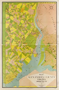 Map of Alexandria County, Virginia for the Virginia Title Co.