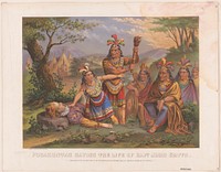 Pocahontas saving the life of Capt. John Smith / New England Chromo. Lith. Co.