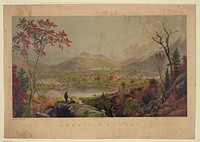 American autumn, Starucca Valley, Erie R. Road / J.F. Cropsey, 1865.