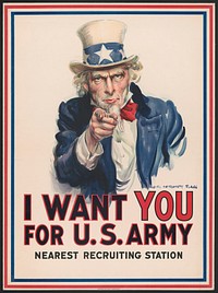 I want you for U.S. Army : nearest recruiting station / James Montgomery Flagg.