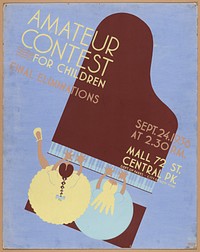 Amateur contest for children Final eliminations, Sept. 24, 1936.