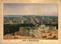 View of Washington / drawn from nature and on stone by E. Sachse ; lith. and print in colors