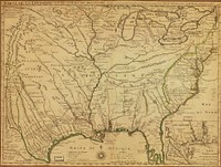 Carte de la Louisiane et du cours du Mississippi ...