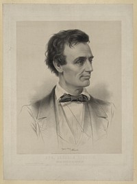 Hon. Abraham Lincoln, Republican candidate for the presidency, 1860 / Grozelier ; painted by Hicks ; lith. by L. Grozelier, Boston.