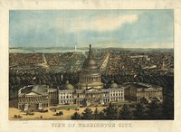 View of Washington City. by E. Sachse & Co. (lithographer)