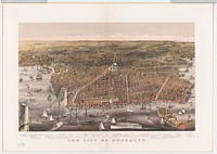 The City of Brooklyn, Currier & Ives.