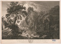 A view in the Island of Jamaica, of the spring-head of Roaring River on the estate of William Beckford esqr. / drawn on the spot, and painted by George Robertson ; engraved by James Mason.