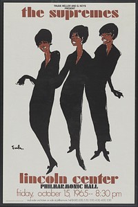 The Supremes - Lincoln Center - Philharmonic Hall, Friday, October 15, 1965, 8:30 PM / Eula.