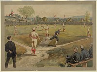 Base ball / aquarelle print, L. Prang & Co., publisher