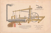 The first steam engine designed and built in the United States, by Oliver Evans, of Philadelphia, Pa., 1801 / Drawing by Thos. Arnold McKibbin.