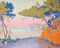 Golfe Juan (1896) painting in high resolution by Paul Signac. Original from Wikimedia Commons. Digitally enhaced by rawpixel.