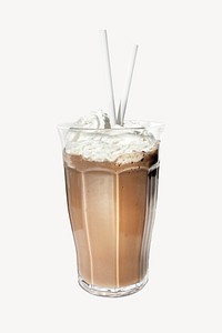 Chocolate milkshake, drinks, dessert image psd