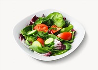 Salad bowl isolated food image