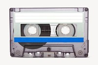 Retro cassette tape,  isolated object image psd